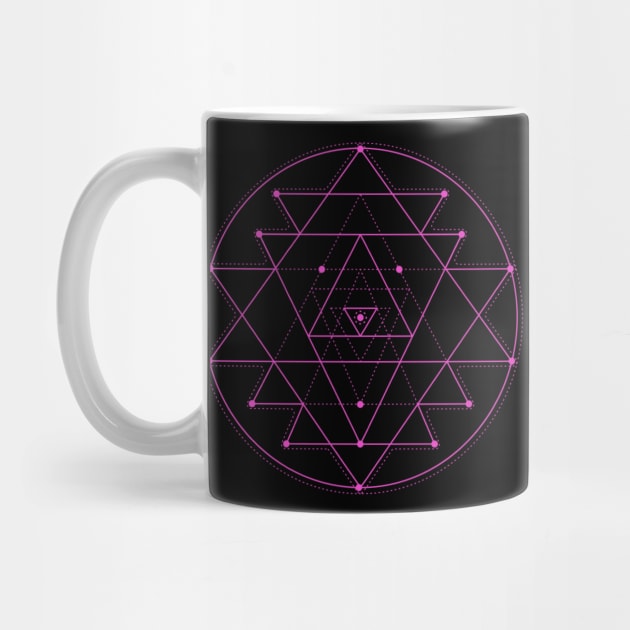Pink Circles and Triangles by Clarke Designs